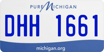 MI license plate DHH1661