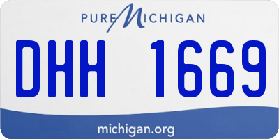 MI license plate DHH1669