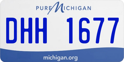 MI license plate DHH1677