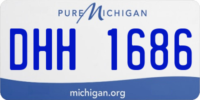 MI license plate DHH1686