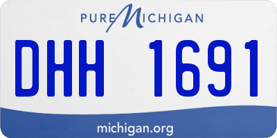 MI license plate DHH1691