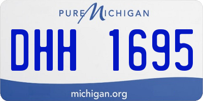 MI license plate DHH1695