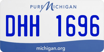 MI license plate DHH1696
