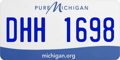 MI license plate DHH1698