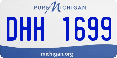 MI license plate DHH1699