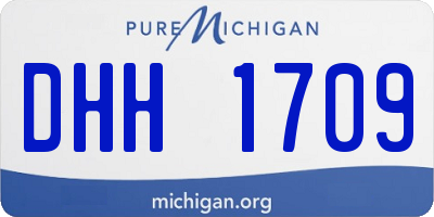 MI license plate DHH1709