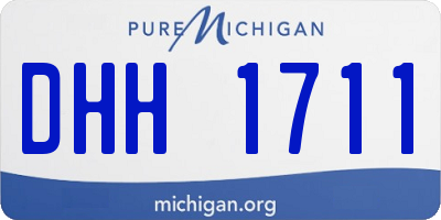 MI license plate DHH1711