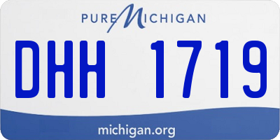 MI license plate DHH1719
