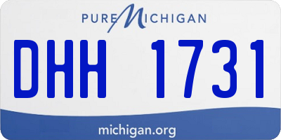 MI license plate DHH1731