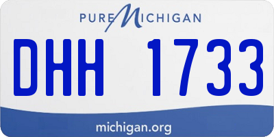 MI license plate DHH1733