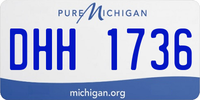 MI license plate DHH1736