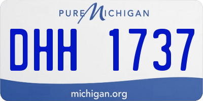 MI license plate DHH1737