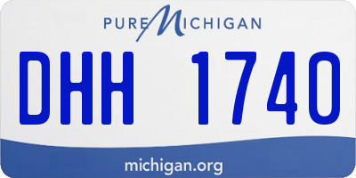 MI license plate DHH1740