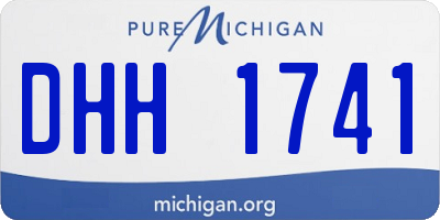 MI license plate DHH1741