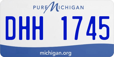 MI license plate DHH1745
