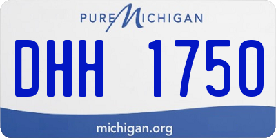 MI license plate DHH1750