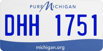 MI license plate DHH1751