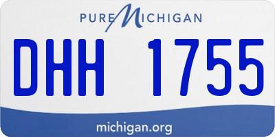 MI license plate DHH1755