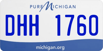 MI license plate DHH1760