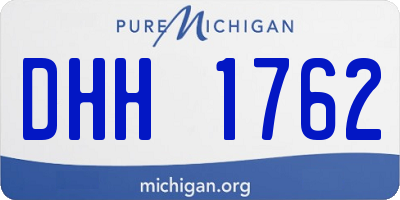 MI license plate DHH1762