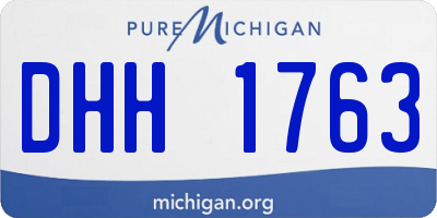MI license plate DHH1763