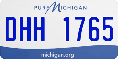 MI license plate DHH1765