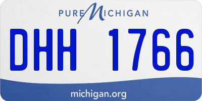 MI license plate DHH1766
