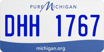 MI license plate DHH1767