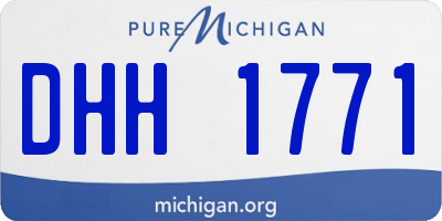 MI license plate DHH1771