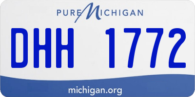 MI license plate DHH1772
