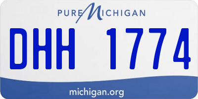 MI license plate DHH1774