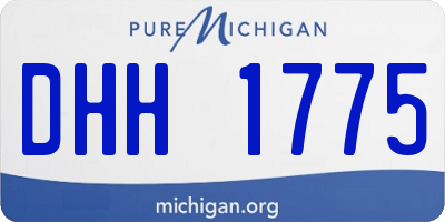 MI license plate DHH1775