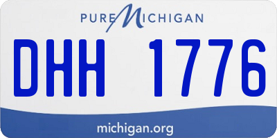 MI license plate DHH1776