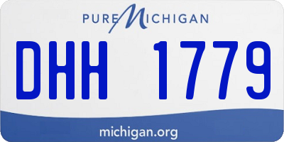 MI license plate DHH1779