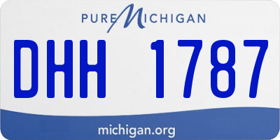 MI license plate DHH1787