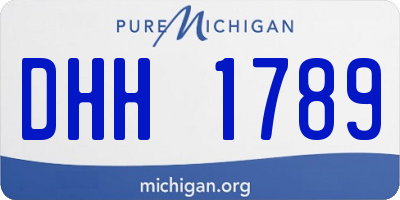 MI license plate DHH1789