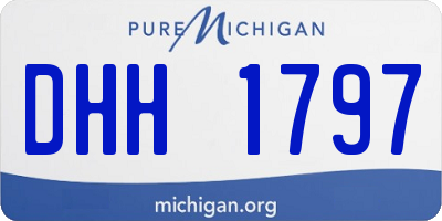 MI license plate DHH1797