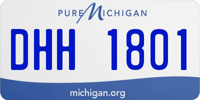 MI license plate DHH1801