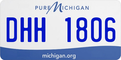 MI license plate DHH1806
