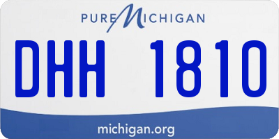 MI license plate DHH1810