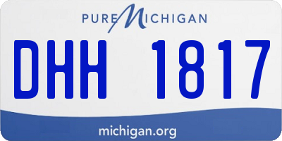 MI license plate DHH1817