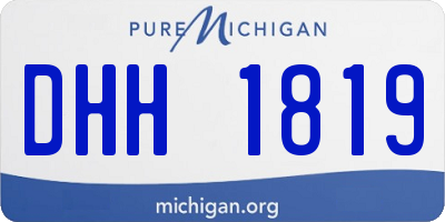 MI license plate DHH1819