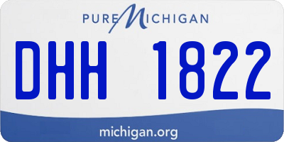 MI license plate DHH1822