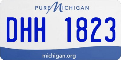 MI license plate DHH1823