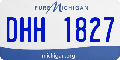 MI license plate DHH1827