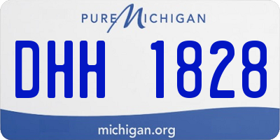 MI license plate DHH1828