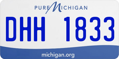 MI license plate DHH1833