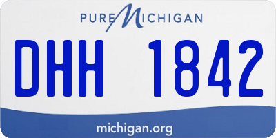 MI license plate DHH1842