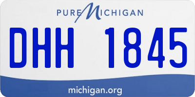 MI license plate DHH1845
