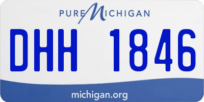 MI license plate DHH1846
